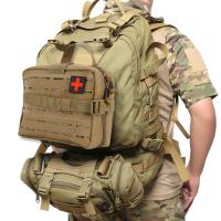 Bolsa médica táctica Molle, bolsa de primeros auxilios ligera, cinta mágica, riñonera táctica para chaleco de correas MOLLE, mochila, cinturón, paquete - details 3