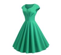Vestido Pin Up Vintage Rockabilly para Mujer en Verano 2025 Elegante Falda de Fiesta Retro Casual - details 17