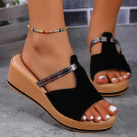 Sandalias Matsuke de tacón alto con punta abierta, huecas, con suela gruesa y talla grande para mujer, ropa de verano. - details 3