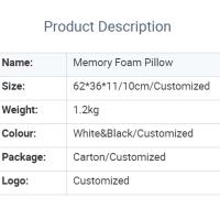 Nueva almohada de espuma viscoelástica cervical con funda desmontable, adecuada para personas que duermen de lado, espalda y boca - details 3