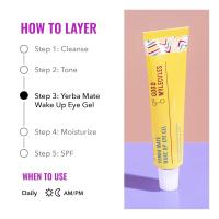 Good Molecules Yerba Mate Wake Up Eye Gel - Yerba Mate, ácido hialurónico y cafeína para hidratar, minimizar la hinchazón y la hinchazón - Cuidado de la piel para el rostro - details 3