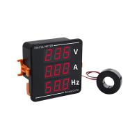 Amperímetro de CA, voltímetro con tres pantallas, medidor de frecuencia de voltaje de corriente, AC50-500V, 10-99,9Hz - details 2