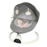 Balancín eléctrico con música para bebé, mecedora con Control remoto, temporizador, mosquitera extraíble y dosel - details 0