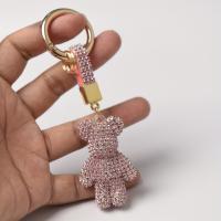 Llavero Creativo De Diamante Puro En Aleación Con Cadena De Garras Llavero Para Bolsa Colgante Sin Marca Origen China - details 4