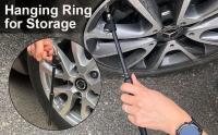 ATsafepro Medidor de presión de aire de doble cabezal, resistente, recto, rango de hasta 150 PSI, adecuado para camiones, RV y autobuses - details 2