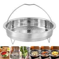 Cesta de acero inoxidable para vaporizador de alimentos, utensilio de cocina a presión con mango, escurridor de drenaje - details 0