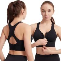 Sujetador deportivo para mujer, top deportivo con diseño de cremallera frontal, chaleco deportivo, sujetador de moda, sujetador deportivo para yoga y gimnasio - details 2