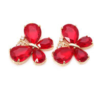 Colgantes de Mariposa de Vidrio de Zirconia de Brasso Dorado 18K Collar Aretes de Alta Calidad Accesorios de Joyería DIY - details 13