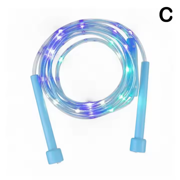Cuerda de saltar luminosa y LED brillante para niños, cuerda de saltar para ejercicio físico - 1