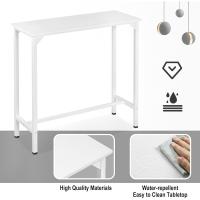 Taburete de Bar Muebles Cocina Silla de Comedor para Salon Cocina Mesa 100x40x100 cm Estructura de Metal, Juego de 2X Taburetes Bar, Blanco, 0037BAZ+1058BY-2 - details 41
