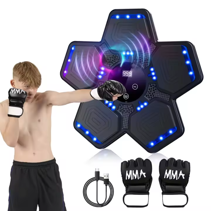 Nueva Máquina de Boxeo Inteligente 2024 Entrenadora de Bluetooth con Montaje en Pared Electrónico con LED para Adultos y Niños - 1