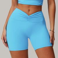 Shorts deportivos de yoga de cintura alta con compresión para mujer, cómodos, con cintura en V. - details 2