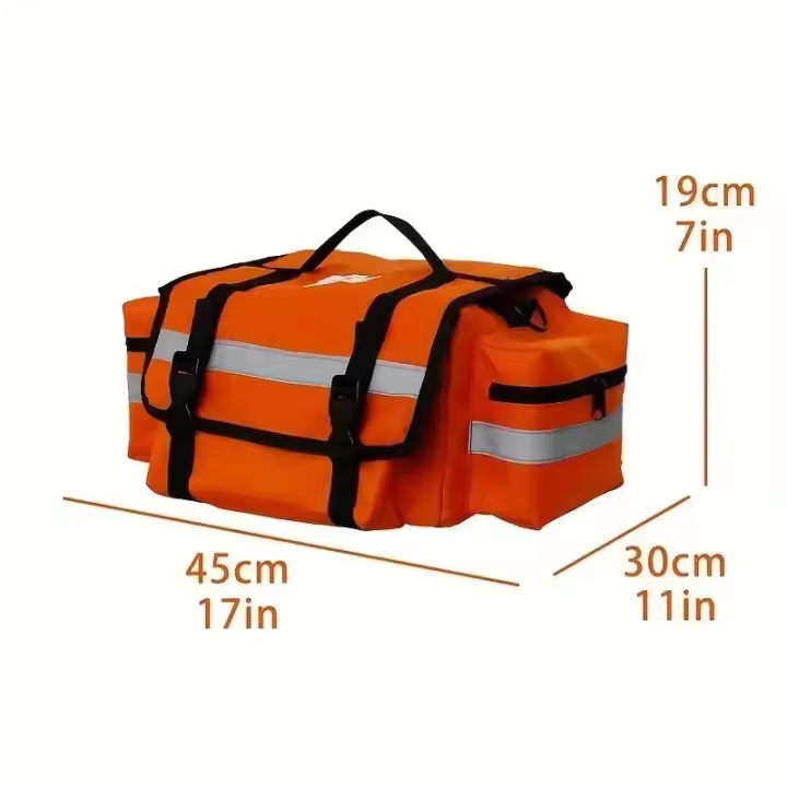 Botiquín de primeros auxilios para exteriores, bolsa médica táctica, estuche de rescate de gran capacidad, mochila de viaje Oxford reflectante impermeable con múltiples bolsillos - 1
