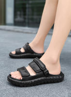 Sandalias para hombre, nuevo estilo de verano, fáciles de usar con sensación de pisar caca, zapatos de playa simples e informales, antideslizantes de doble uso - details 17