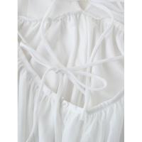Vestido de tirantes estilo vacacional con espalda descubierta y lazo versátil clásico de moda para mujer personalizado nuevo - details 12
