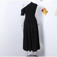 OUWU- Vestido de manga larga para mujer, elegante color sólido con abertura frontal, de moda para primavera y verano 2024 - details 6