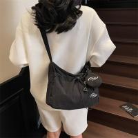 Bolso de hombro con cordón informal coreano, bolso cruzado plisado ligero de gran capacidad, bolso de viaje con cremallera de diseñador minimalista - details 27