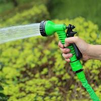 Manguera de jardín extensible, Pistola de riego para exteriores con 7 modos de chorro - details 0