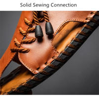Sandalias de cuero para hombre, zapatos informales antideslizantes, cómodos, para playa y deportes, para verano - details 8