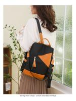 Mochila informal antirrobo para mujer, bolsa de hombro de tela impermeable, ligera, de viaje, oxford - details 17