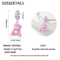 Nuevos Dijes de Plata de Ley 925 Diseño de Abrazo de Amor Zirconia Joyería de Mujer DIY Pulseras - details 66