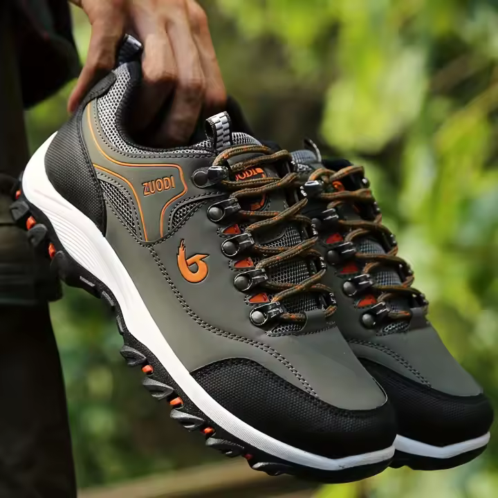 Zapatillas deportivas con cordones para hombre - Calzado deportivo - Zapatos de senderismo resistentes al desgaste y transpirables - 1