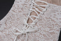 Mini vestido irregular transparente sin tirantes elegante para mujer vestido de fiesta de verano - details 21