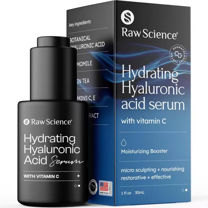 Ácido hialurónico - Cuidado de la piel envejecida Vitamina C E, Hidratante Hidratante Es fino y Suero reafirmante antiarrugas Aceite de jojoba, Té verde, - 1