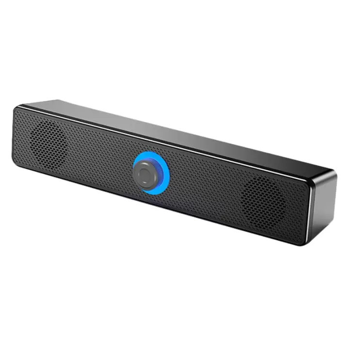 Altavoces con cable HIFI portátiles para cine en casa, barra de sonido estéreo de graves, Subwoofer USB, funciona con ordenador, TV y teléfono - 1