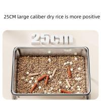 Cuencos elevados para comida para perros, cuenco de agua para gatos de acero inoxidable inclinado de 15 grados, protección del cuello, estante alto, plato de alimentación para mascotas para interiores - details 8
