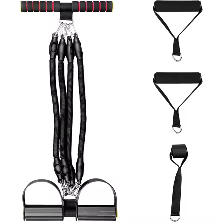 Banda de resistencia de Pedal, extractor elástico, equipo de cuerda de tensión multifuncional para Fitness en interiores - 1