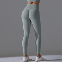 Hamidou-Pantalones deportivos de Yoga para mujer, mallas de cintura alta y caderas ajustadas, glúteos de melocotón, pantalones de Yoga desnudos de cintura alta - details 70