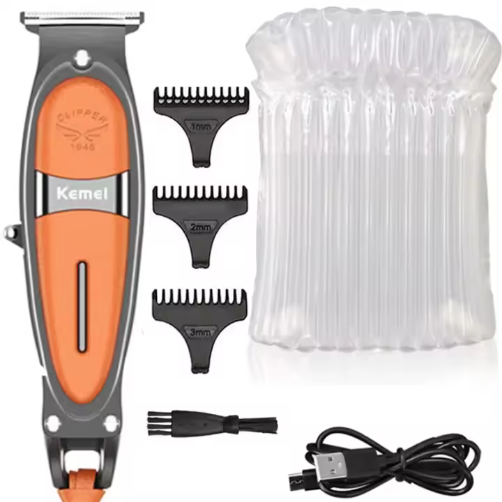 Kemei-cortadora de pelo eléctrica recargable para hombre, máquina de corte de pelo potente para barbería, 1946 - 1