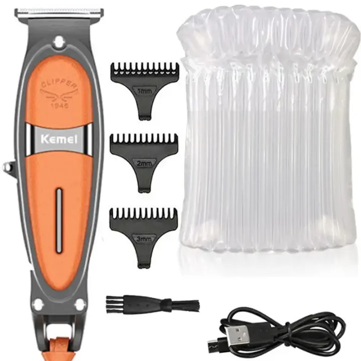 Kemei-cortadora de pelo eléctrica recargable para hombre, máquina de corte de pelo potente para barbería, 1946 - 1
