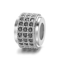 6 uds., 6,5x8,5 MM, cuentas espaciadoras cilíndricas de latón y circonio, pulseras, cuentas, suministros para hacer joyería Diy, accesorios - details 3