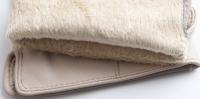Guantes de piel de oveja para mujer, manoplas cortas de terciopelo fino para pantalla táctil, de cuero, de buena calidad, para invierno, 2226 - details 123