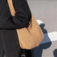 Bolsos de hombro Vintage para mujer, bolsos tejidos de gran capacidad, bolso escolar informal para mujer y niña, para compras de viernes - details 2