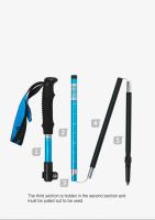 Bastón de Senderismo y Escalada Naturehike con Punta de Acero de Tungsteno y Sección de Aluminio Ajustable y Flexible de 5 Compartimentos - details 1