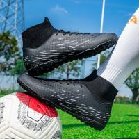 Zapatos de Fútbol de Caña Alta Ultraligeros Zapatillas de Fútbol Antideslizantes para Entrenamiento en Césped, Nuevos 2024 - details 14