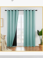 Cortinas Modernas de salón, 2 Piezas, Opacas térmicas con Ojales, Aislantes, frío y Calor - details 6