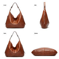 Bolso de Hombro para Mujer, Bandolera de Cuero PU, 3 piezas, informal, Gran Capacidad - details 9