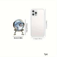 Esfera de Cristal de la Tierra, Bola de Vidrio Tallada a Mano para Decoración del Hogar y Oficina, Adorno Creativo de Escritorio para Sala de Estar, Uso Versátil en Interior/Exterior, Decoración Estética de la Habitación - details 5