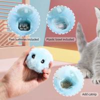 Bolas de juguete de felpa para gatos, bolas interactivas para gatos, divertido juguete de caza para gatitos, ejercicio para gatos de interior - details 6