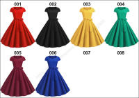 Vestido de fiesta de verano para mujer con cuello cuadrado sólido y cinturón - details 1