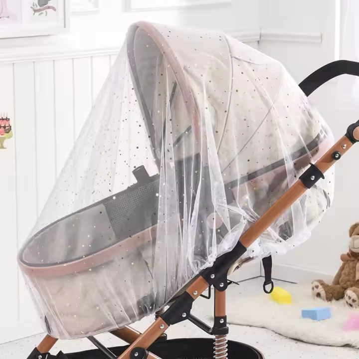 Protección UV patrón de Margarita transpirable parasol para bebé mosquitera cochecito de bebé mosquitera cortina accesorio para cochecito - 1
