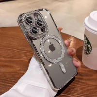 Funda transparente de diamante cristalino para iPhone 16,Compatible con MagSafe - details 16