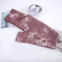 Chrleisure - Pantalones de yoga teñidos anudados para mujer, body deportivo sin costuras, cintura alta, levantamiento de cadera, entrenamiento, ropa deportiva elástica - details 13