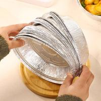 Bandeja de papel de aluminio para alimentos, caja de papel de aluminio antiadherente reutilizable para horno, herramientas para hornear barbacoa, bandeja para freidora de aire resistente al aceite, 6/7/8 pulgadas, 10 Uds. - details 14