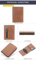 Cartera de Cuero de Calidad para Hombre, Cartera RFID Antirrobo, Billetera para Hombre,regalos para hombres - details 5