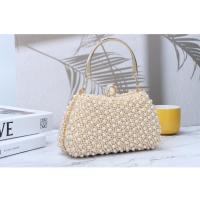 Bolso de mano de cena de perlas para mujer, bolso de mano con cuentas de cristal, adecuado para bodas, novias, fiestas, bailes - details 17